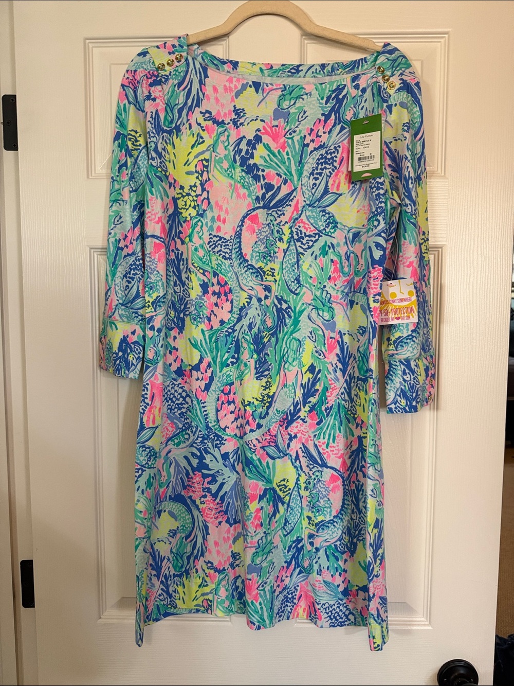 Lilly Pulitzer UPF 50+ Sophie Dress in Mermaids Cove